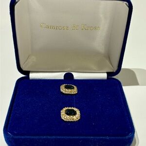 Vintage Camrose & Kross JBK Gold  Earrings